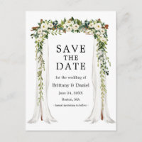 Dossel De Noiva Arco Aquarela Verde Floral