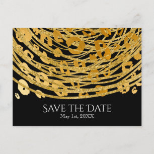 Cartão Postal De Anúncio Dourado Glam Impressão Exótica de Guepardo Salve a