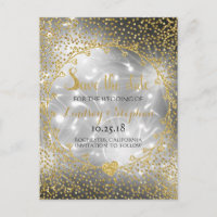 Dourado Glitter Confetti Glam Fireworks Salvar Dat