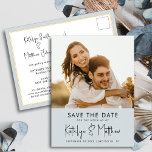 Cartão Postal De Anúncio Dusty Blue Fun Script Modern Foto Moderna Casament<br><div class="desc">Foto Mínima De Casamento De Manuscrito Azul Dusty Imagem Moderna Salva O Cartão-Postal De Anúncio De Data. Avise sua família, amigos e colegas que você marcou uma data para sua celebração de casamento com este casamento elegante, na moda e moderno, salve o cartão de convite. Todos os textos estão pré-organizados...</div>
