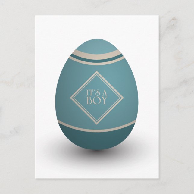 Cartão Postal De Anúncio É um ovo de cegonha (Frente)