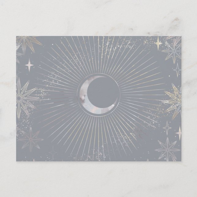 Cartão Postal De Anúncio Eclosão da Lua Pálida (Frente)