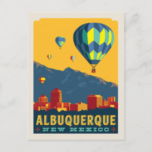 Cartão Postal De Anúncio Economias de Albuquerque, New mexico   a data