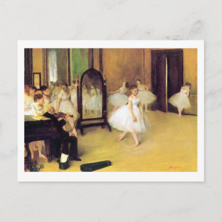 Cartão Postal De Anúncio Edgar Degas | A Aula de Dança | Novo Endereço