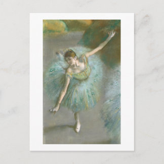 Cartão Postal De Anúncio Edgar Degas | Dançarina em Verde | Novo Endereço