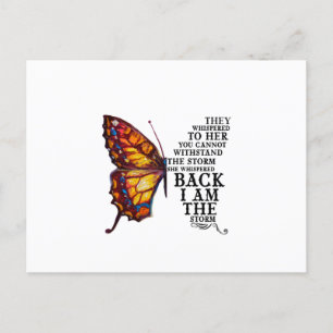 Cartão Postal De Anúncio Eles sussurraram a ela Você não pode resistir a te