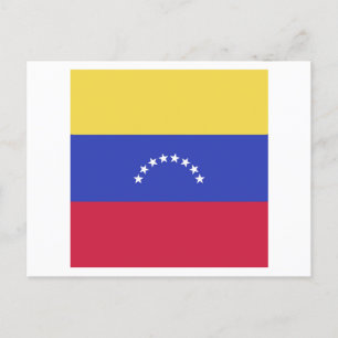 Cartão Postal De Anúncio Emblema da Bandeira da Venezuela
