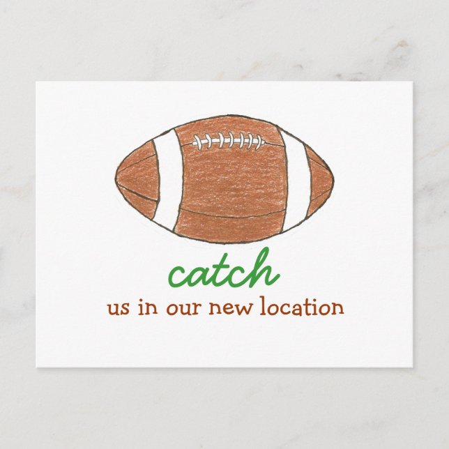 Cartão Postal De Anúncio "Encontre-nos em nosso novo endereço" mudança de e (Frente)