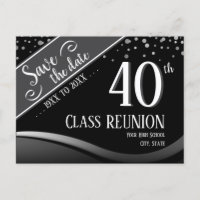 Encontro de 40 anos - preto elegante
