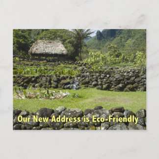 Cartão Postal De Anúncio Endereço Novo Engraçado - Eco Cabana Amigável
