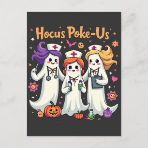 Cartão Postal De Anúncio Enfermagem de Spoke, Fantasma de Halloween Spooky