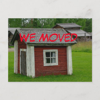 Cartão Postal De Anúncio Engraçado Alteração do Cartão-Postal de Endereço