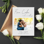 Cartão Postal De Anúncio Engraçado Casamento de Bolo Livre Foto Salvar Data<br><div class="desc">Este engraçado Bolo Livre e uma Foto de Casamento Salvem o Cartaz de Data é perfeito para casais que acreditam que risos são a melhor maneira de arrancar sua jornada de casamento. Capturando a essência da alegria e do capricho, este cartão postal apresenta uma mensagem deliciosa que certamente trará sorrisos:...</div>