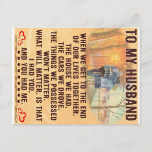 Cartão Postal De Anúncio Engraçado cita Presente Ao Marido   Presente Para 