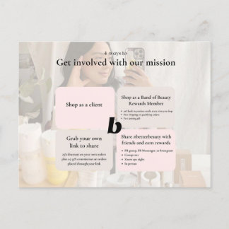 Cartão Postal De Anúncio Envolva-Se!