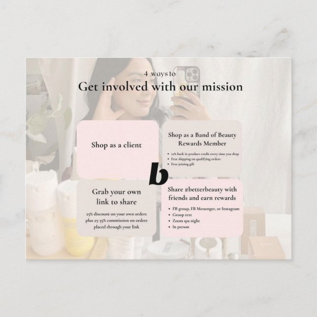 Cartão Postal De Anúncio Envolva-Se! (Frente)