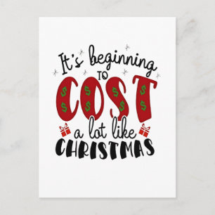 Cartão Postal De Anúncio Está começando a custar muito como o Natal