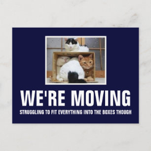 Cartão Postal De Anúncio Estamos nos mudando