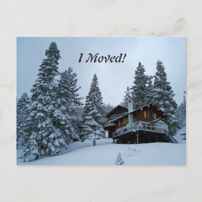 Cartão Postal De Anúncio Eu Me Movi! (Frente)