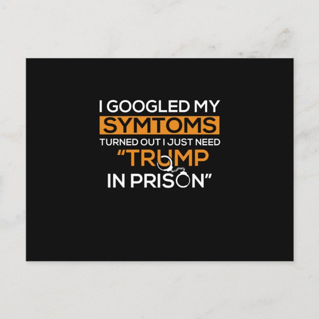 Cartão Postal De Anúncio Eu Pesquisei Meus Sintomas E Acabei Precisando De  (Frente)