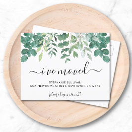 Cartão Postal De Anúncio Eucalyptus que me movi