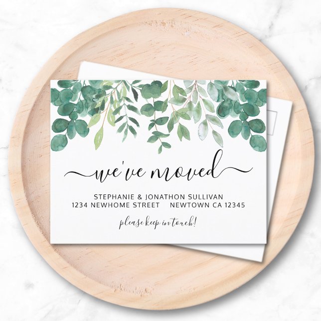 Cartão Postal De Anúncio Eucalyptus que mudamos (Criador carregado)