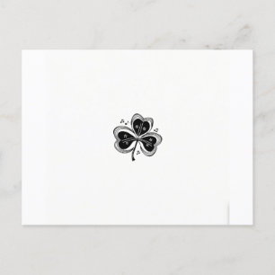 Cartão Postal De Anúncio Experimente a magia da serenada Shamrock