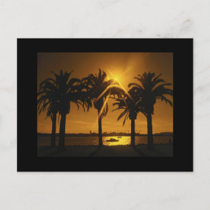 Cartão Postal De Anúncio Faça o seu próprio tema de casamento de praia Salv