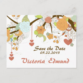 Cartão Postal De Anúncio Fall Fantasy Floral Salve o Cartão-Postal de Data