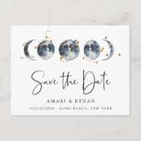 Fase da Lua Estelar Celestial Salvar a Data