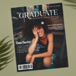 Cartão Postal De Anúncio Fatos Divertidos | Foto da Capa da Revista de Grad