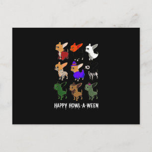 Cartão Postal De Anúncio Feliz Dia das Bruxas de Halloween
