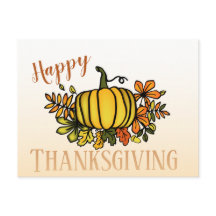 Feliz Dia de Ação de Graças, abóboras de queda