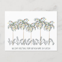 Feriados movendo as luzes de Natal em palmeiras