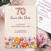 Festa no jardim de 70 anos - Salve o dia floral
