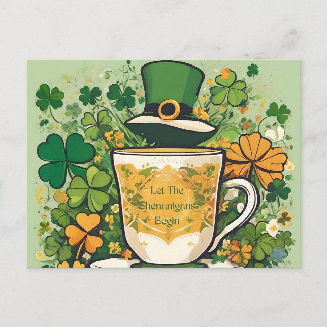 Cartão Postal De Anúncio Festa personalizável de travessuras do Dia de São  (Frente)