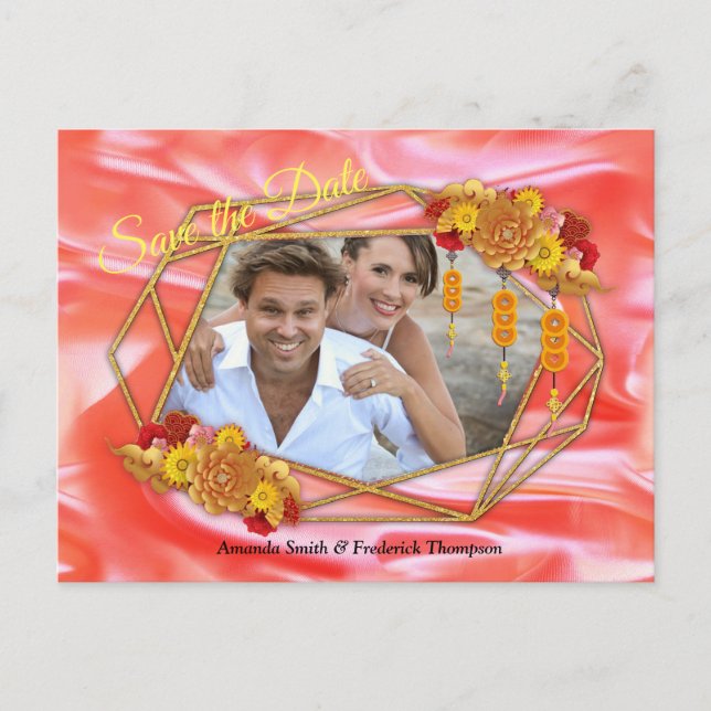 Cartão Postal De Anúncio Festival da Primavera Chinês (Frente)