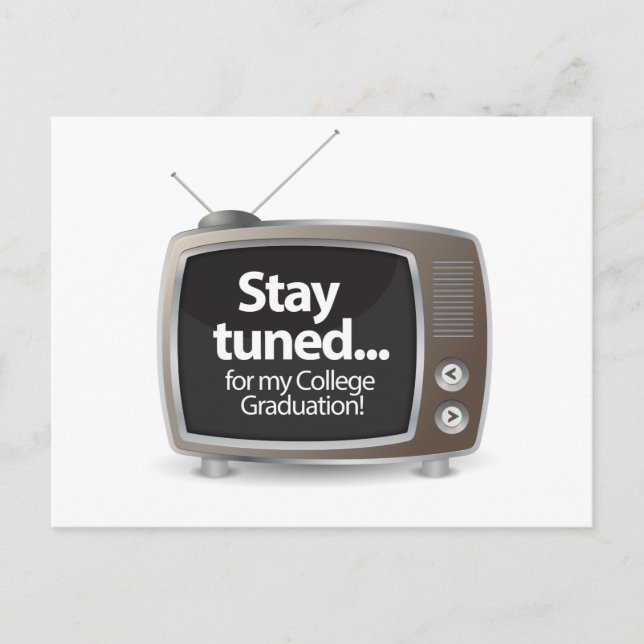 Cartão Postal De Anúncio Fique ligado para o meu formandos (Frente)