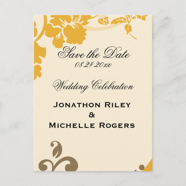 Cartão Postal De Anúncio Floral Selvagem (Frente)