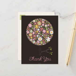 Cartão Postal De Anúncio Flores de primavera Coloridas Whimsical Pop
