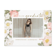 Flores Pastel Antigas Branco Foto Graduação