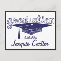 Formando De Graduação Salve O Cartão Data