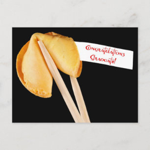 Cartão Postal De Anúncio Formando parabéns! Fortune Cookie