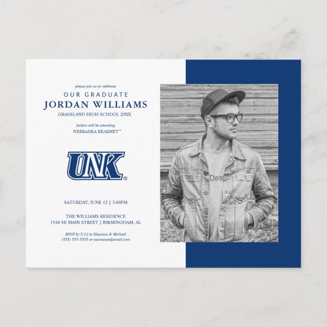 Cartão Postal De Anúncio Formandos da UNK Lopers (Frente)