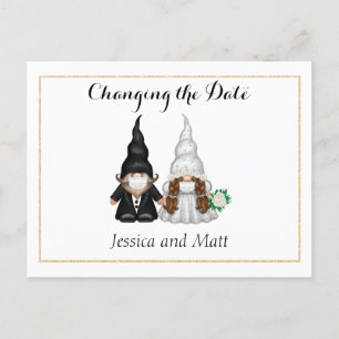 Cartão Postal De Anúncio Foto: Alterando o Cartão-postal com Gnome divertid