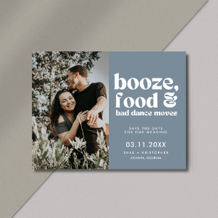 Cartão Postal De Anúncio Foto de Casamento Chic Salve o Dia