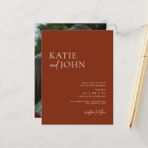 Foto de Casamento do Moderno Minimalista Terracott