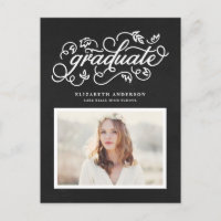 Foto de Chamada Rústica de Formatura em Quadro Neg