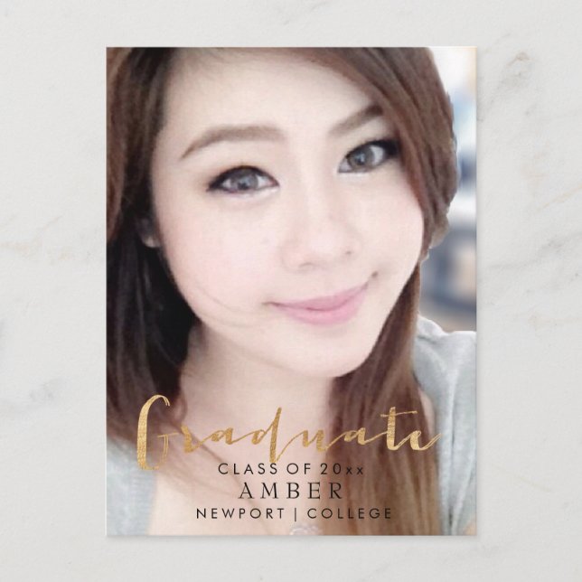 Cartão Postal De Anúncio Foto de Diversão Dourada/Formando do PixDezines Fa (Frente)