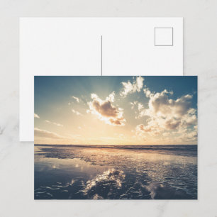 Cartão Postal De Anúncio Foto Dramática do Sunset